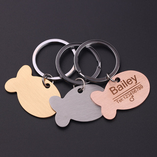 Médaille d'identité gravée pour chien Wooflex