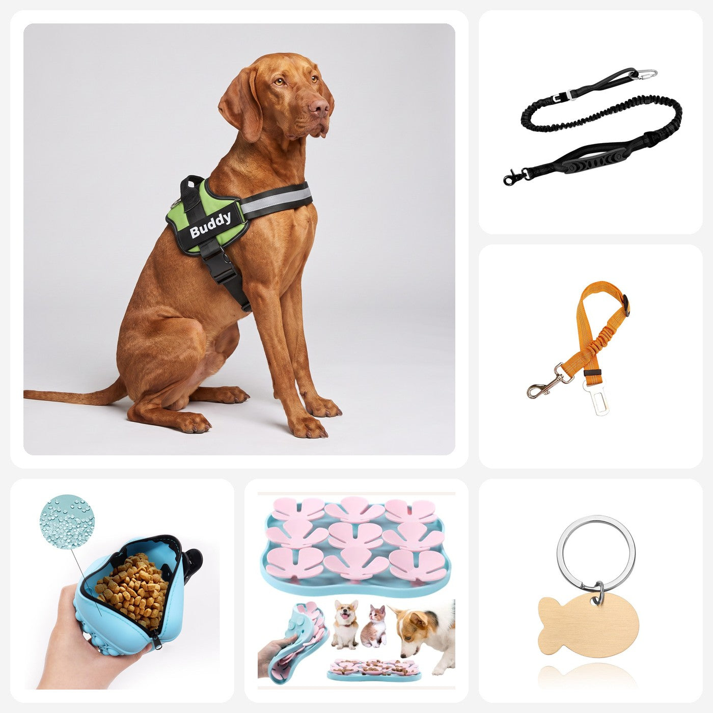 Kit Complet Wooflex : harnais et 5 accessoires de promenade
